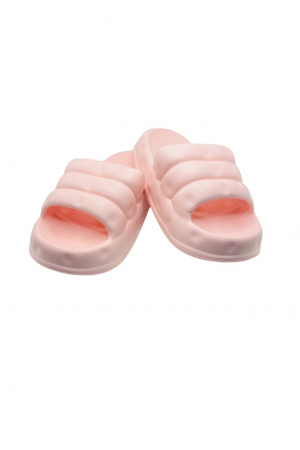 Papuci plaja - Papuci de plaja sau piscina pentru dama, Tecos, marime 40-41, roz, 25.5 centimetri, ultra moi, usori si confortabili, design modern