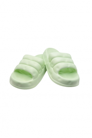 Papuci de plaja sau piscina pentru dama, Tecos, marime 38-39, verde, 24.5 centimetri, ultra moi, usori si confortabili, design modern [0]