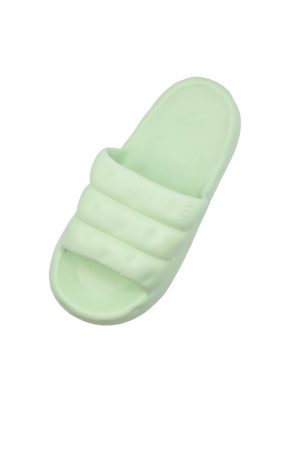Papuci de plaja sau piscina pentru dama, Tecos, marime 38-39, verde, 24.5 centimetri, ultra moi, usori si confortabili, design modern [2]
