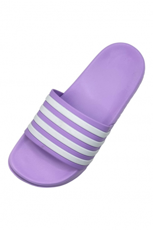 Papuci plajă dama colorați cu dungi albe – confort și stil [2]
