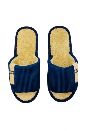 Papuci decupati pentru barbati, TECOS, marime 44-45, gri, caldurosi, 29 centimetri [5]