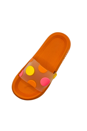 Papuci pentru activitati in aer liber, maro cu imprimeu buline, marime 36-37, 23.5 centimetri [3]