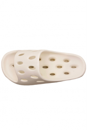 Papuci pentru adulti, Tecos, marime 36-37, alb, foarte usori, talpa anti-alunecare si cu gauri, 24 centimetri [4]