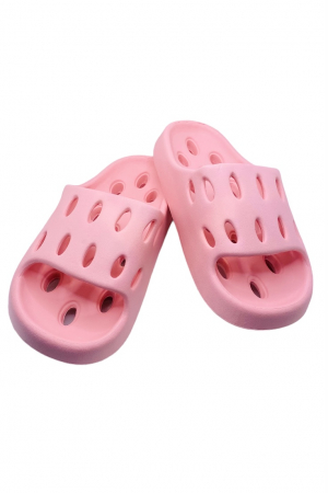 Papuci pentru adulti, Tecos, marime 36-37, roz, foarte usori, talpa anti-alunecare si cu gauri, 24 centimetri [0]