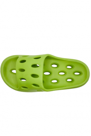Papuci pentru adulti, Tecos, marime 36-37, verde, foarte usori, talpa anti-alunecare si cu gauri, 24 centimetri [5]