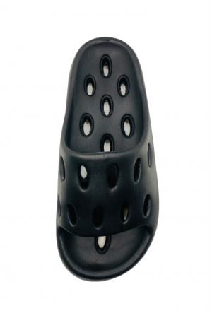 Papuci pentru adulti, Tecos, marime 40-41, negru, foarte usori, talpa anti-alunecare si cu gauri, 26 centimetri [1]