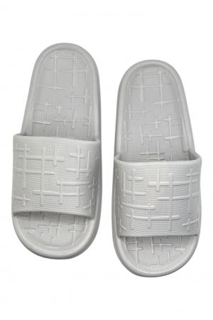Papuci pentru barbati, Tecos®, gri, marime 40-41, 25.5 centimetri, ultra confortabili, antiderapanti, ideali pentru interior si exterior, model LINE [2]