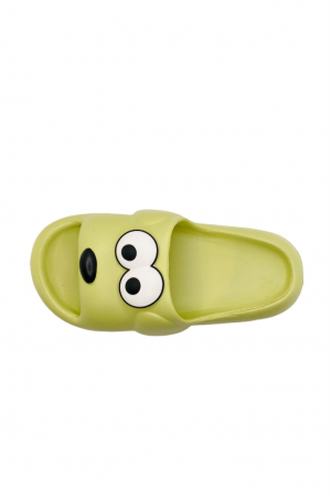 Papuci pentru dama, Tecos, marime 35-36, verde, foarte usori, talpa anti-alunecare, imprimeu amuzant 3D, 23 centimetri [5]