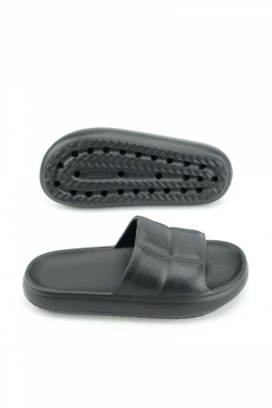 Papuci tip cloud pentru femei, Tecos®, marime 36, negru, 23 centimetri, realizati din material EVA moale și durabil, ideali pentru casă, duș, plajă sau grădină [4]