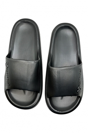 Papuci tip Cloud Slides pentru barbati, Tecos®, negru, marime 40-41, 26 centimetri, ultra confortabili, antiderapanti, ideali pentru interior si exterior [4]