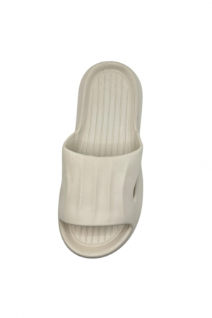 Papuci tip Cloud Slides pentru femei și bărbați, Tecos®, bej, marime 40-41, 26 centimetri, ultra confortabili, antiderapanți, ideali pentru interior și exterior [4]