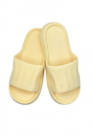 Papuci tip Cloud Slides pentru femei și bărbați, Tecos®, galben, marime 36-37, 24 centimetri, ultra confortabili, antiderapanți, ideali pentru interior și exterior [0]