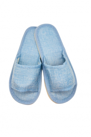 Papuci usori de casa pentru dama, Tecos®, albastru deschis, marime 36-37, greutate redusa, talpa joasa, 23 centimetri [0]