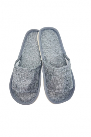 Papuci usori de casa pentru dama, Tecos®, gri, marime 40-41, greutate redusa, talpa joasa, 25 centimetri [0]