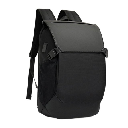 Rucsac unisex business pentru laptop, Cracos® 15.6”, port USB, 45x16x32 cm, negru [1]