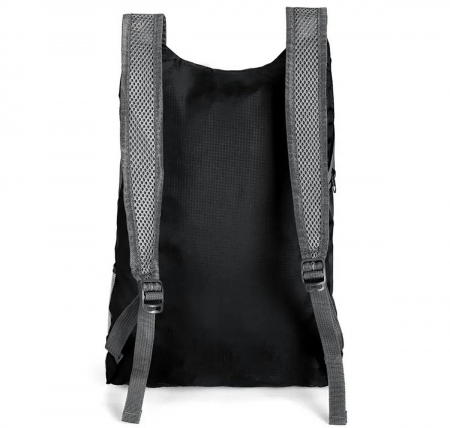 Rucsac de cumparaturi foarte usor, Cracos, capacitate 20 litri, pliabil cu husa inclusa, negru [4]
