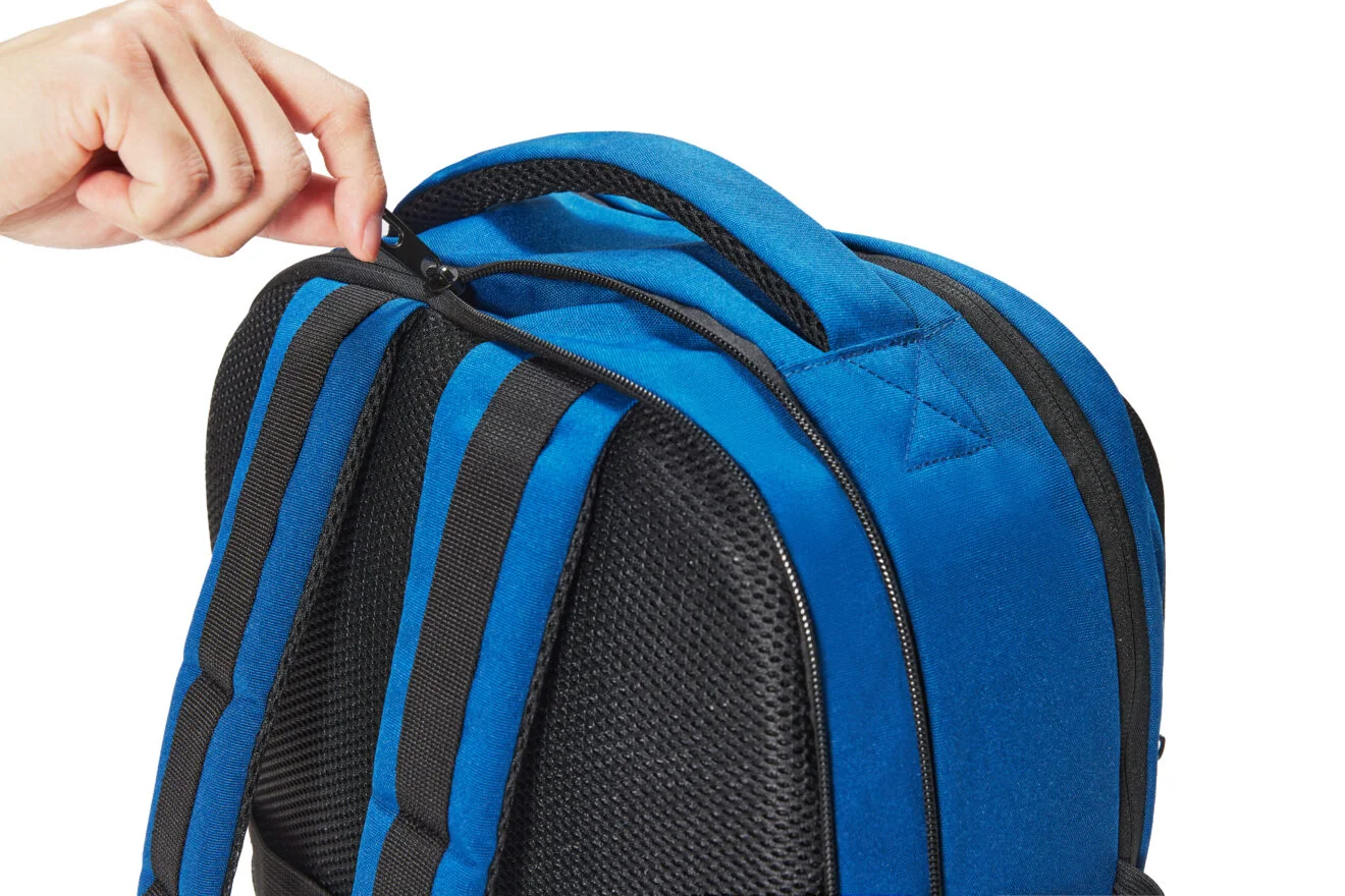 Rucsac extensibil CabinFly Aircruiser 40x30x15-20 cm albastru pentru bagaj de mână gratuit în avion [5]