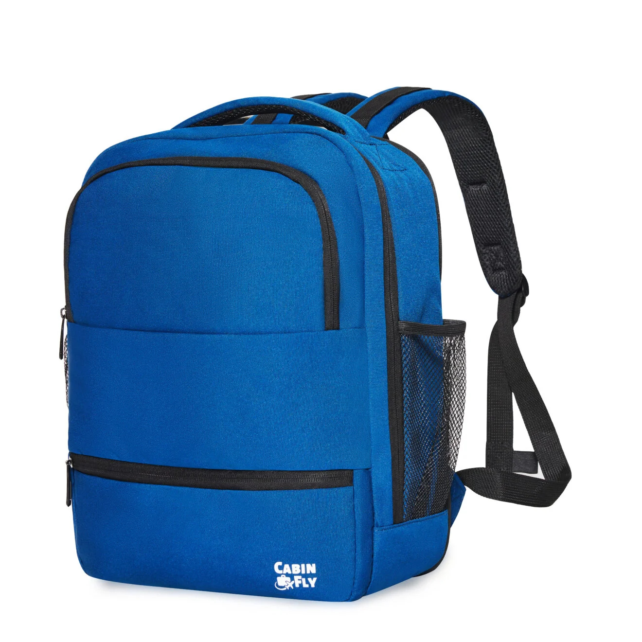 Rucsac extensibil CabinFly Aircruiser 40x30x15-20 cm albastru pentru bagaj de mână gratuit în avion [1]