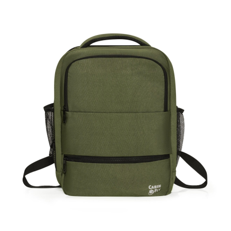 Rucsac extensibil CabinFly Aircruiser 40x30x15-20 cm verde pentru bagaj de mână gratuit în avion [2]