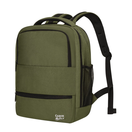 Rucsac extensibil CabinFly Aircruiser 40x30x15-20 cm verde pentru bagaj de mână gratuit în avion [1]