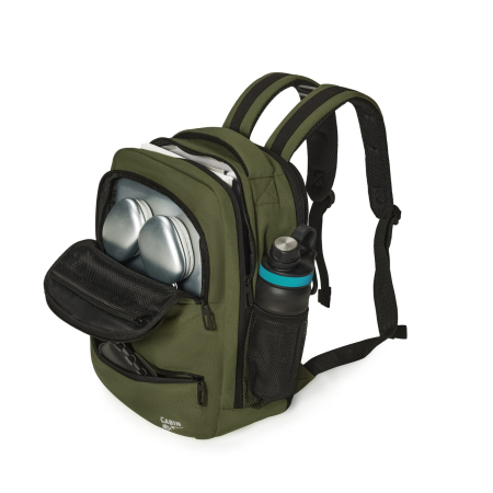 Rucsacuri - Rucsac extensibil CabinFly Aircruiser 40x30x15-20 cm verde pentru bagaj de mână gratuit în avion