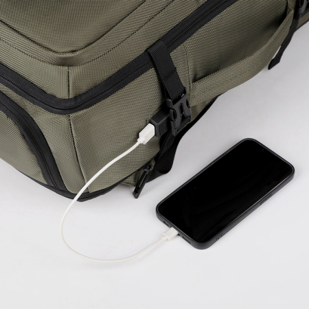 Rucsac Extensibil Laptop Cracos Verde 45x31x18-25 cm Capacitate 36-55L Impermeabil [9]