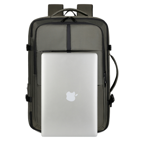 Rucsac Extensibil Laptop Cracos Verde 45x31x18-25 cm Capacitate 36-55L Impermeabil [18]