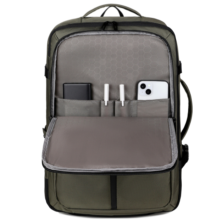 Rucsac Extensibil Laptop Cracos Verde 45x31x18-25 cm Capacitate 36-55L Impermeabil [8]