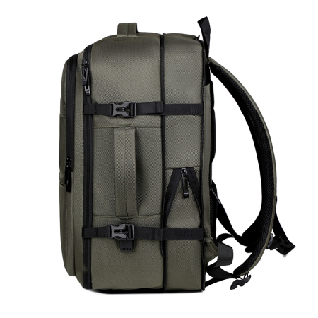 Rucsac Extensibil Laptop Cracos Verde 45x31x18-25 cm Capacitate 36-55L Impermeabil [3]