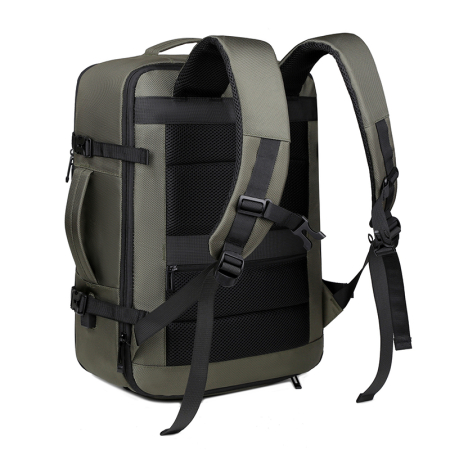 Rucsac Extensibil Laptop Cracos Verde 45x31x18-25 cm Capacitate 36-55L Impermeabil [16]