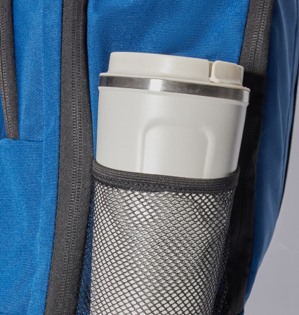 Rucsac hibrid, cu roti și mâner ajutător, 40x30x20 cm, bagaj de mana gratuit pentru Ryanair, Wizzair, Hisky, Animawings sau DanAir, albastru [8]