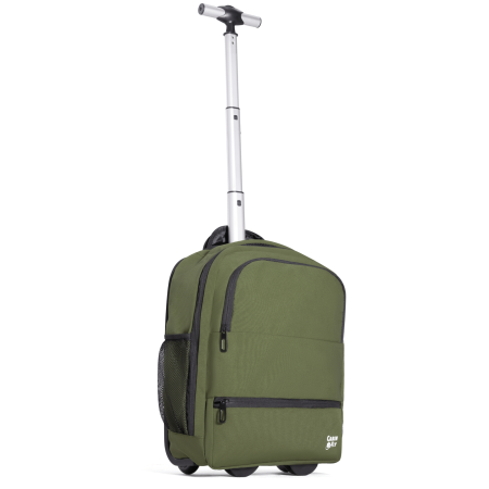Trollere - rucsac-hibrid-cu-roti-40x30x20-verde-bagaj-de-mana-gratuit-wizzair-ryanair