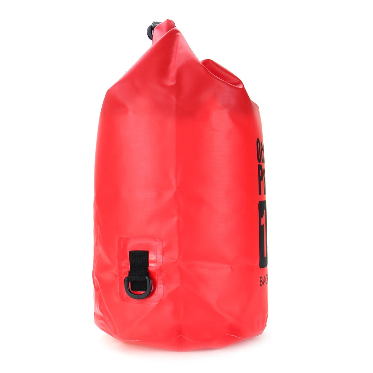 Rucsac impermeabil de tip drybag, Tecos, capacitate 15 L, roșu, pentru activități de exterior [2]