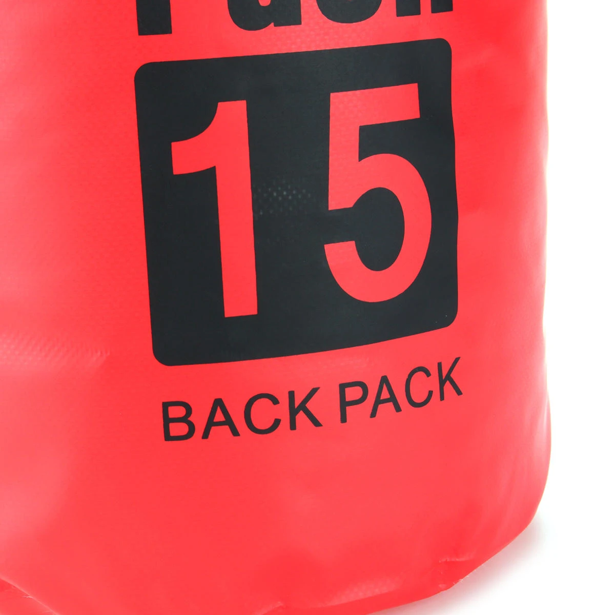 Rucsac impermeabil de tip drybag, Tecos, capacitate 15 L, roșu, pentru activități de exterior [1]