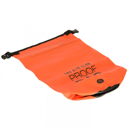 Rucsac impermeabil de tip drybag, Tecos, capacitate 15 L, portocaliu, pentru activitati de exterior [2]