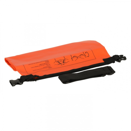 Rucsac impermeabil de tip drybag, Tecos, capacitate 15 L, portocaliu, pentru activitati de exterior [3]