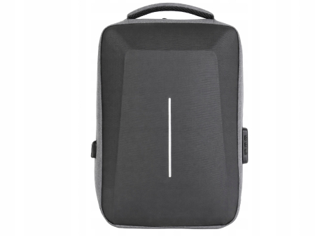Accesorii calatorie - Rucsac laptop antifurt Cracos 44x32x12 hard shell fata port USB compartimente multiple