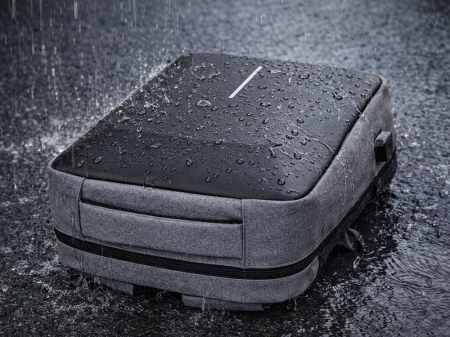 Rucsac laptop antifurt Cracos 44x32x12 hard shell fata port USB compartimente multiple [5]