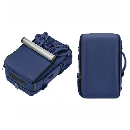 Rucsac multifuncțional Cracos albastru, 40L – impermeabil cu compartiment pentru încălțăminte și antifurt [2]