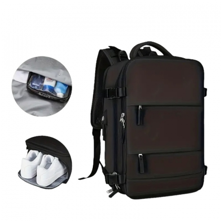 Rucsac multifuncțional Cracos negru 45x35x20 cm [3]