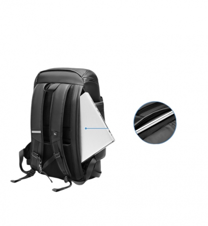 Rucsac Multifuncțional Premium Cracos, 30L, Negru – Port USB, Compartimente Laptop & Încălțăminte [9]