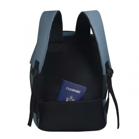 Rucsac pentru calatorii, CabinFly Bellanca 40x30x15 cm, albastru, ideal bagaj de mana pentru LOT, Finnair, SAS sau Turkish Airlines [5]