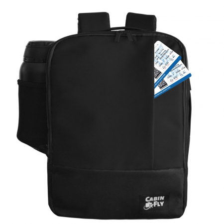 Rucsacuri - Rucsac pentru calatorii, CabinFly Bellanca 40x30x15 cm Rucsac, Dimensiunea articolului personal de LOT, Finnair, SAS, Turkish Airlines Negru