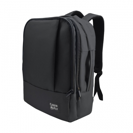 Rucsac pentru calatorii, CabinFly Bellanca 40x30x15 cm Rucsac, Dimensiunea articolului personal de LOT, Finnair, SAS, Turkish Airlines Negru [1]