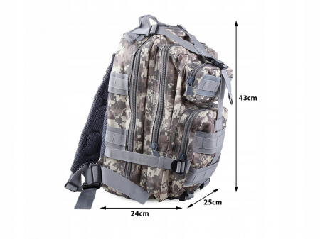 Rucsac tactic camuflaj cu compartimente multiple 43x25x24 cm [2]