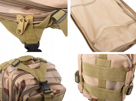 Rucsac tactic camuflaj cu compartimente multiple 43x25x24 cm [3]