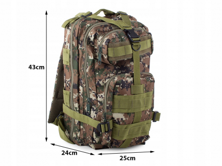 Rucsac tactic camuflaj cu compartimente multiple 43x25x24 cm [2]