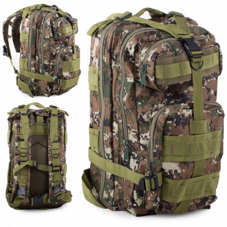 Rucsac tactic camuflaj cu compartimente multiple 43x25x24 cm [0]