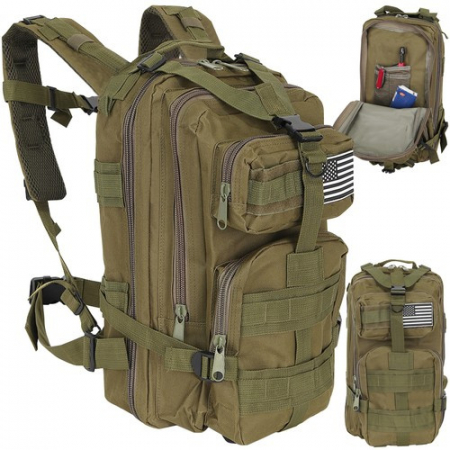 Rucsacuri - Rucsac tactic militar Cracos 26L verde – ideal pentru drumeții și expediții