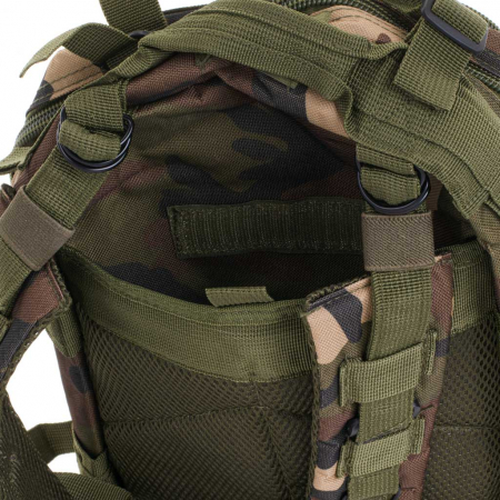 Rucsac tactic militar, Cracos®, dimensiuni 45x22.5x21.5cm, verde camuflaj, ideal pentru drumetii, activitati in natura sau expeditii [8]